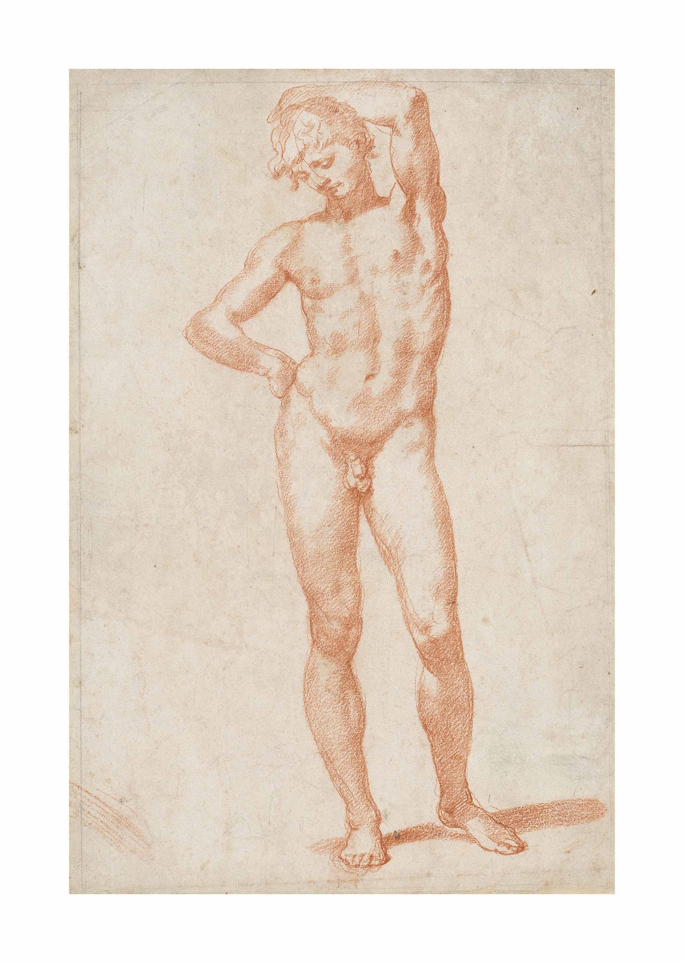 Santi Di Tito - A standing male nude
