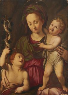 Santi di Tito - Madonna with Child and St John the Baptist