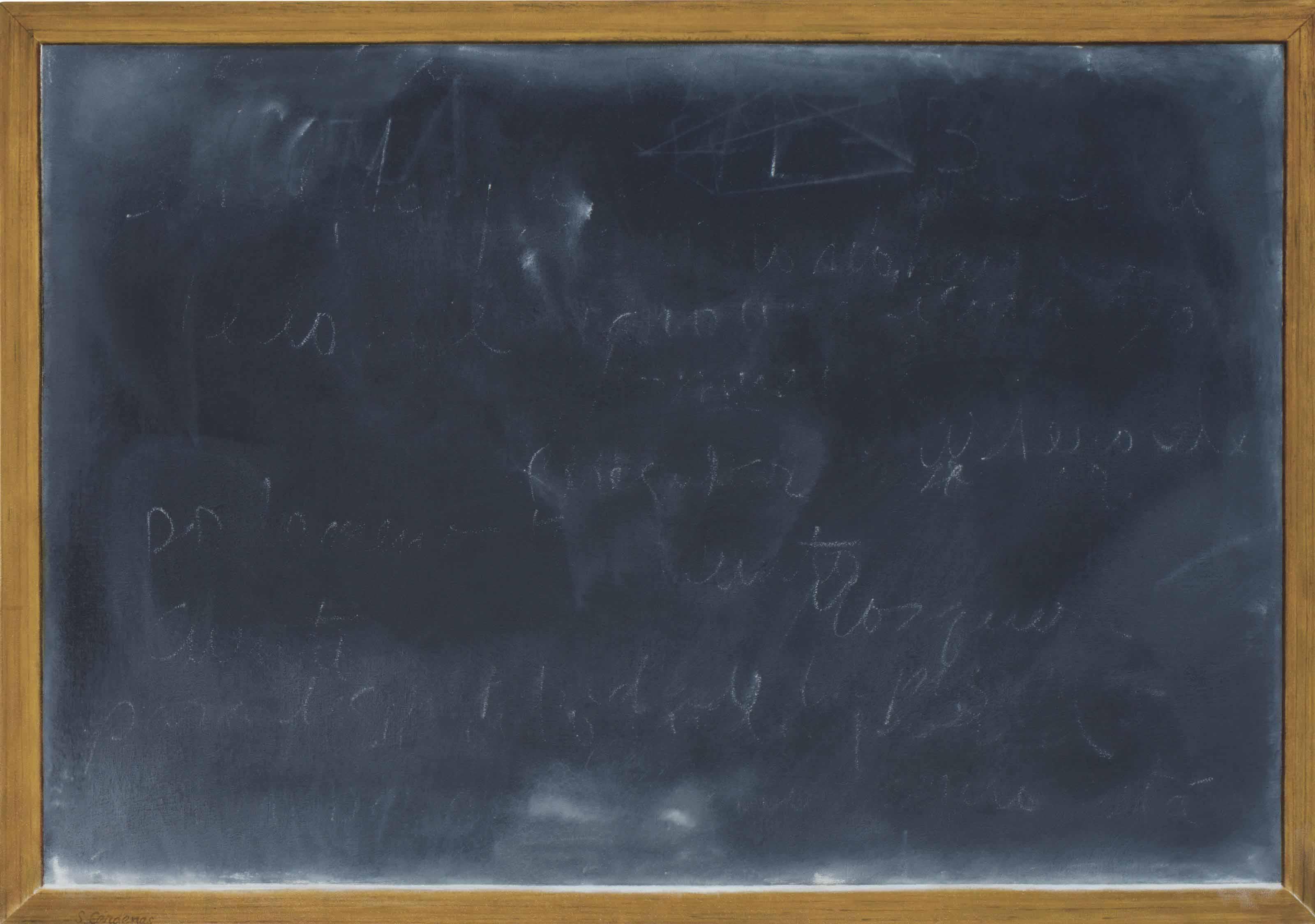 Santiago Cárdenas - Pizarra, escrito en la pared