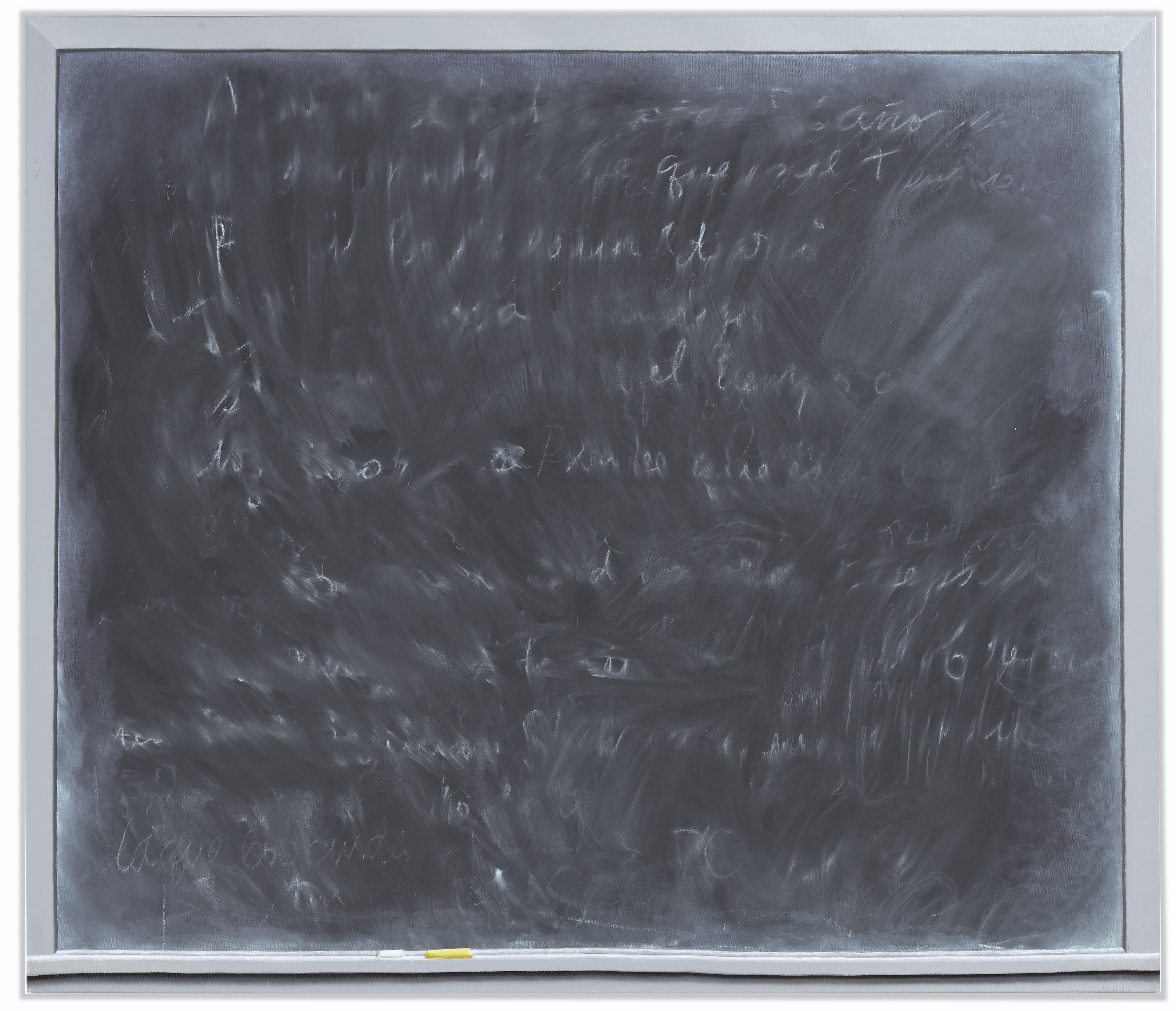 Santiago Cárdenas - Tablero Con Tiza Gris