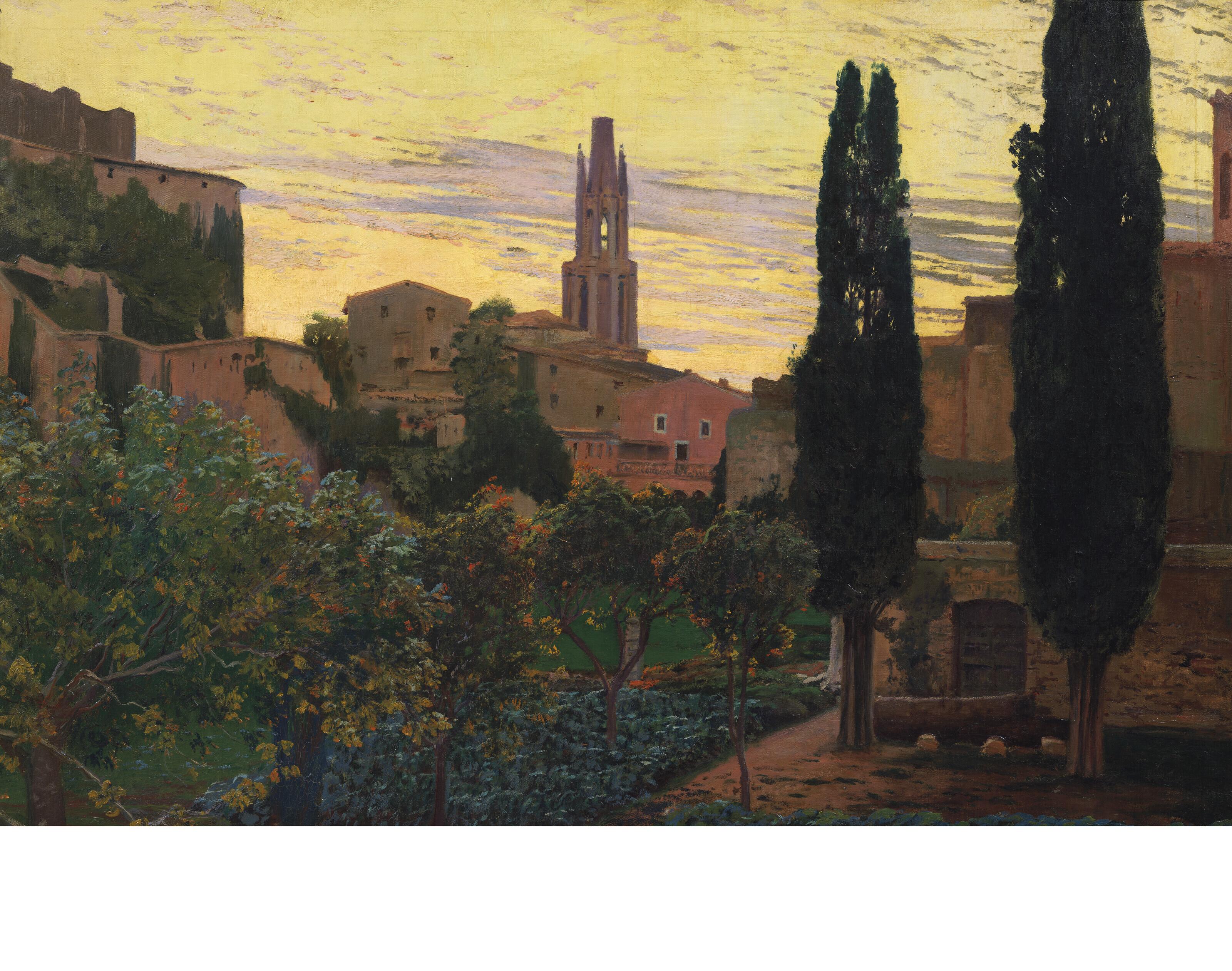 Santiago Rusiñol y Prats - Campanars : Lumière Du Soir, Gérone