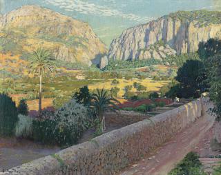Santiago Rusiñol y Prats - L\'estret de Valldemossa, Mallorca