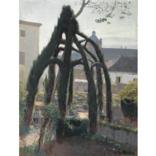 Santiago Rusiñol - Glorieta Verde (The Pergola)