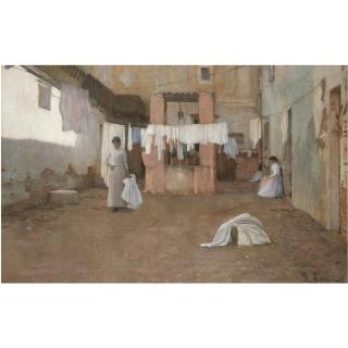 Santiago Rusiñol - Lavanderas De La Barceloneta (Washerwomen From The Barceloneta)