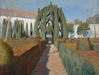 Santiago Rusiñol - Spanish el Jardín De La Bailarina, Granada (The Bailarina Garden, Granada)