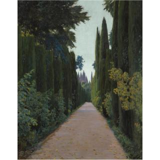 Santiago Rusiñol - Spanish Soledad, Granada (Gardens Of The Generalife, Granada)