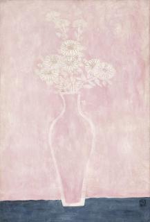Sanyu - Chrysanthèmes Blancs (White Chrysanthemums)