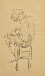 Sanyu - Lady Drawing