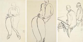 Sanyu - Lady in Studio