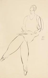 Sanyu - Lady Sketching