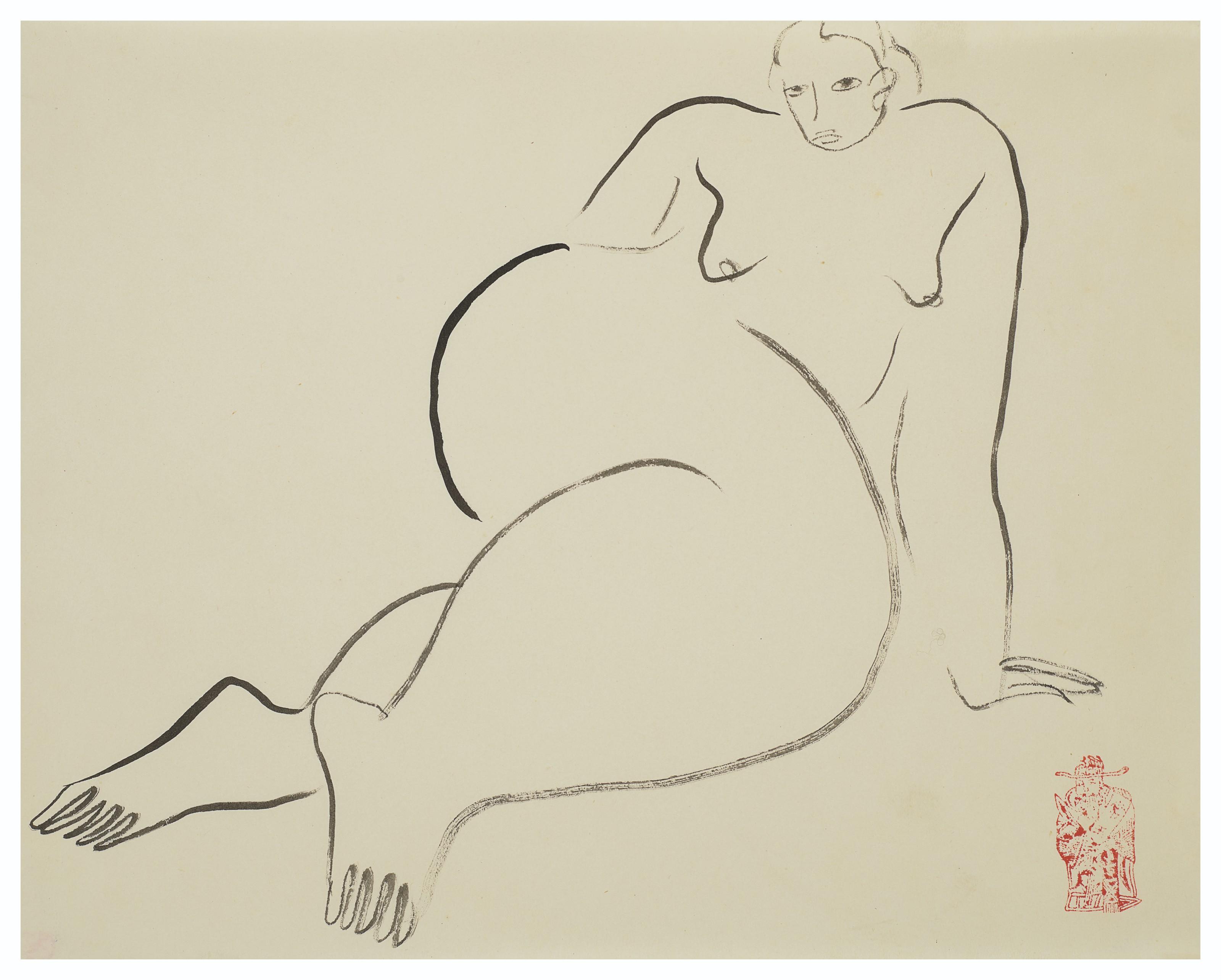 Sanyu - Nu Aux Jambes Croisées