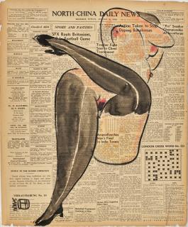 Sanyu - Nude Wearing Black Stocking