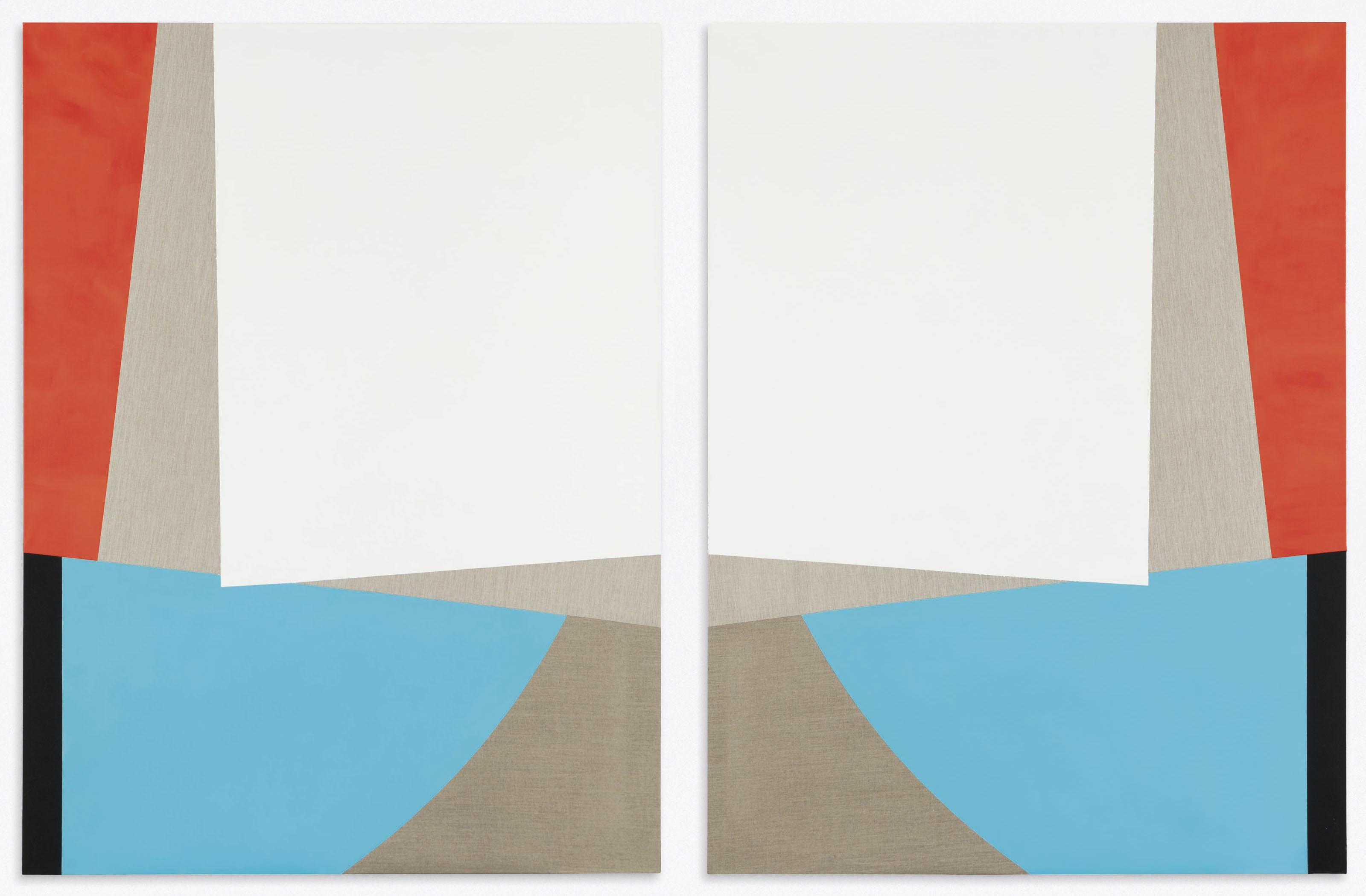 Sarah Crowner - Untitled (Diptych)