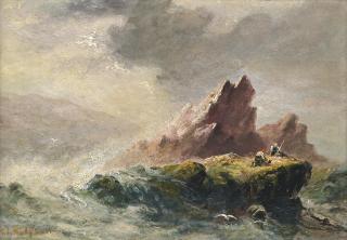 Sarah Louisa Kilpack - Rocks near L\'Etacq, Jersey