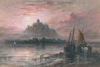 Sarah Louisa Kilpack - St Michael\'s Mount at dusk