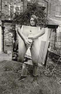 Sarah Lucas - Got a Salmon on in the Garden