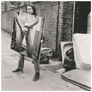 Sarah Lucas - Got a Salmon on in the Street