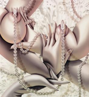 Sarah Slappey - Pink and Green Pearls