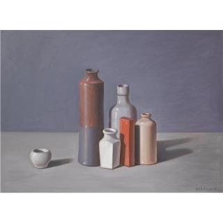 Sarandis Karavousis - Greek Still Life With Bottles