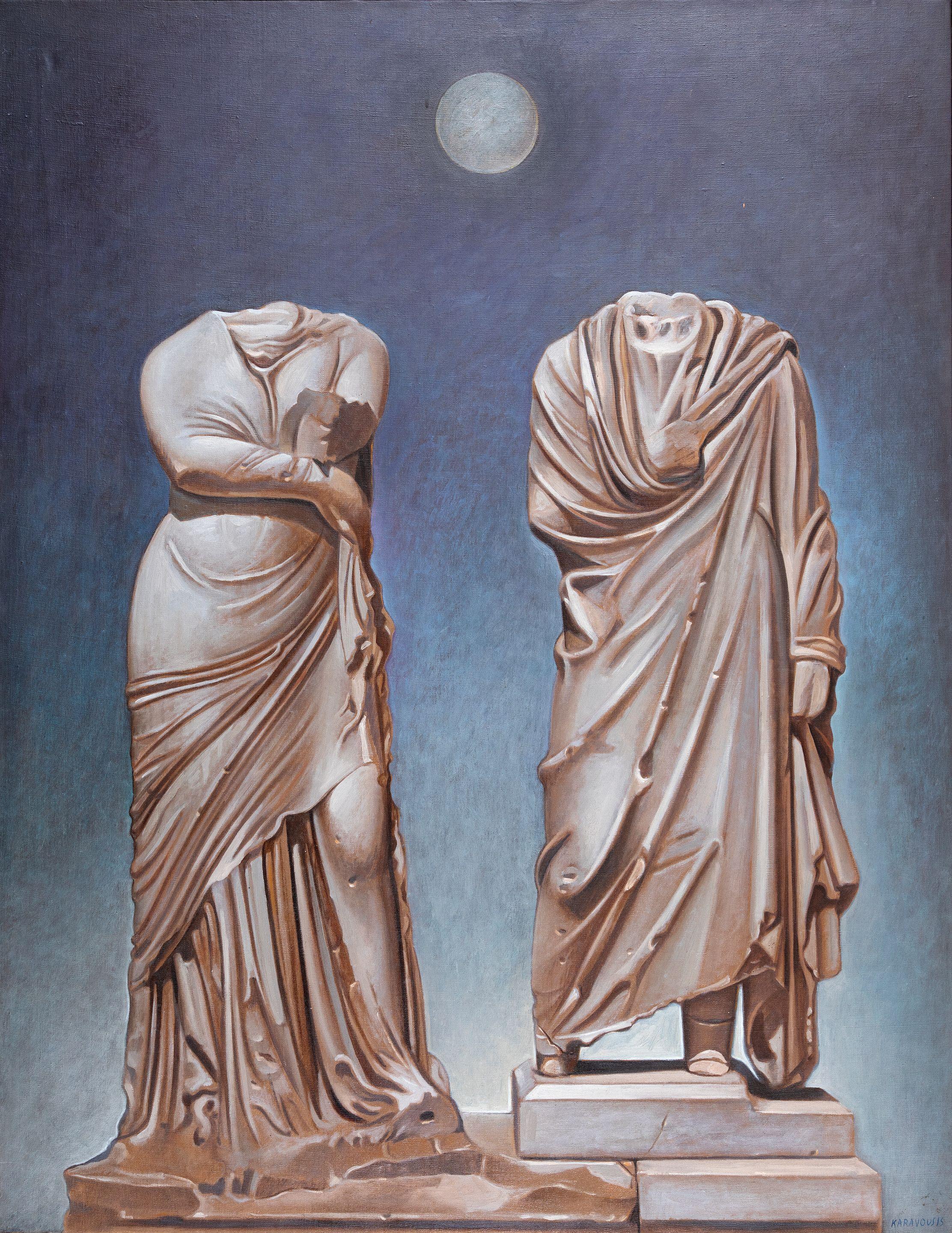 Sarantis Karavouzis - Paire de statues