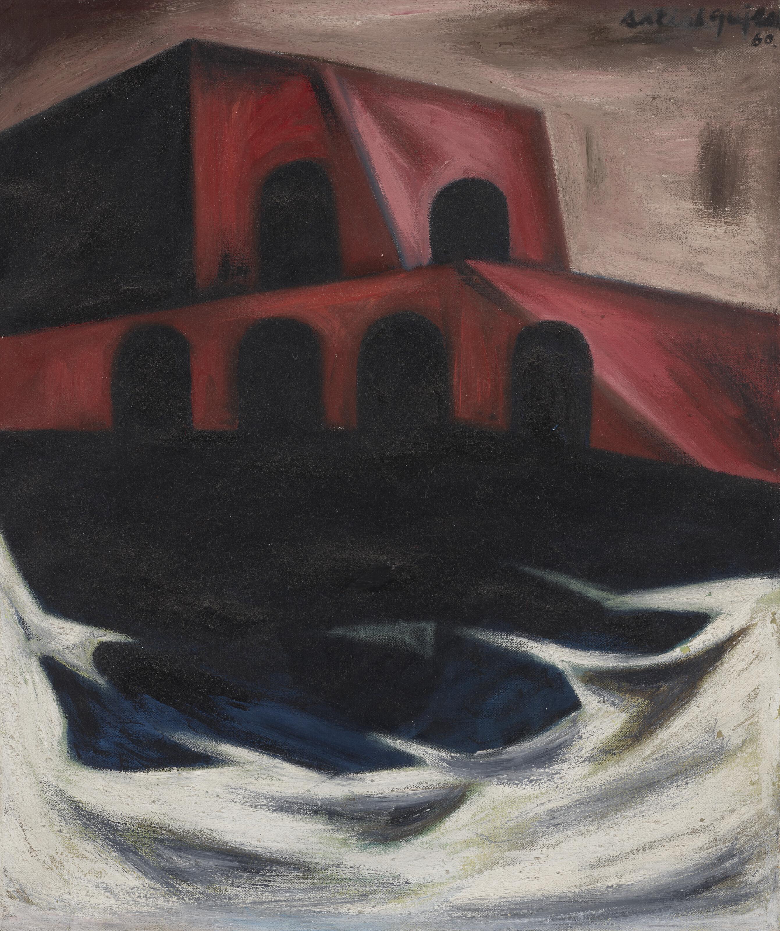 Satish Gujral - The Red Tomb