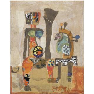 Satish Gujral - Three Untitled Works