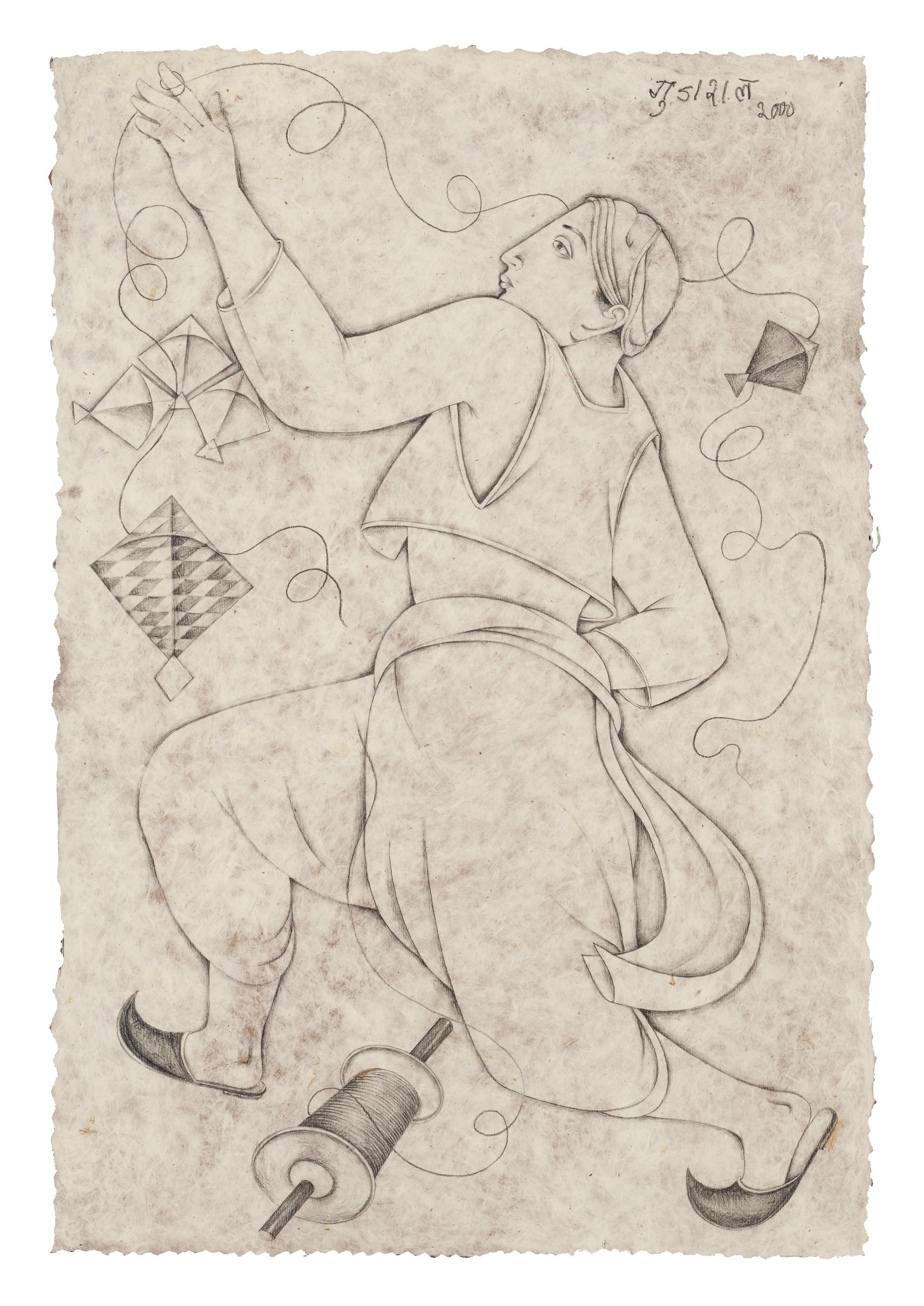 Satish Gujral - Untitled (Flying Kites)