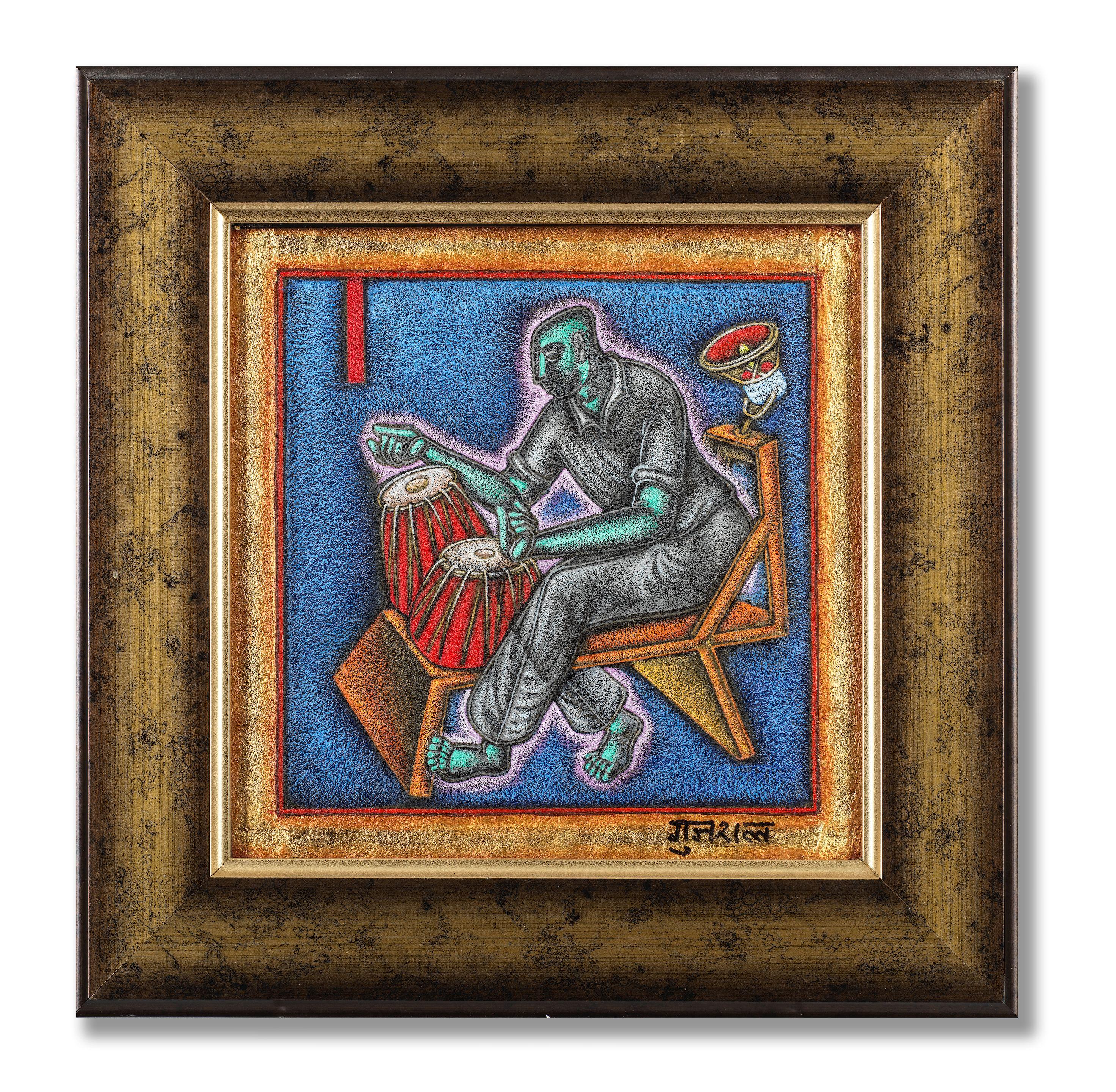 Satish Gujral - Untitled (Man playing the tabla)