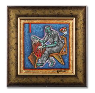 Satish Gujral - Untitled (Man playing the tabla)