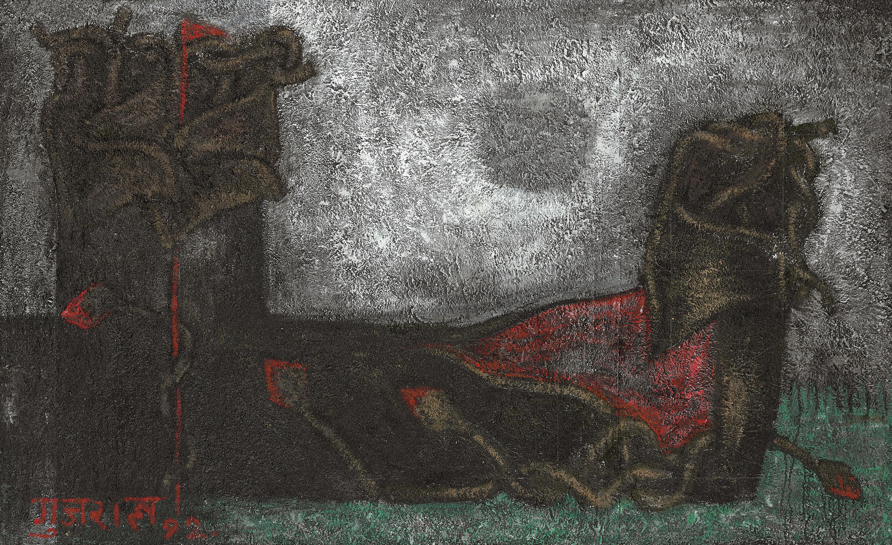 Satish Gujral - Untitled (Raising of Lazarus)