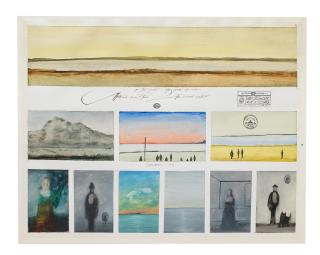 Saul Steinberg - A Biography (9 Postcards)