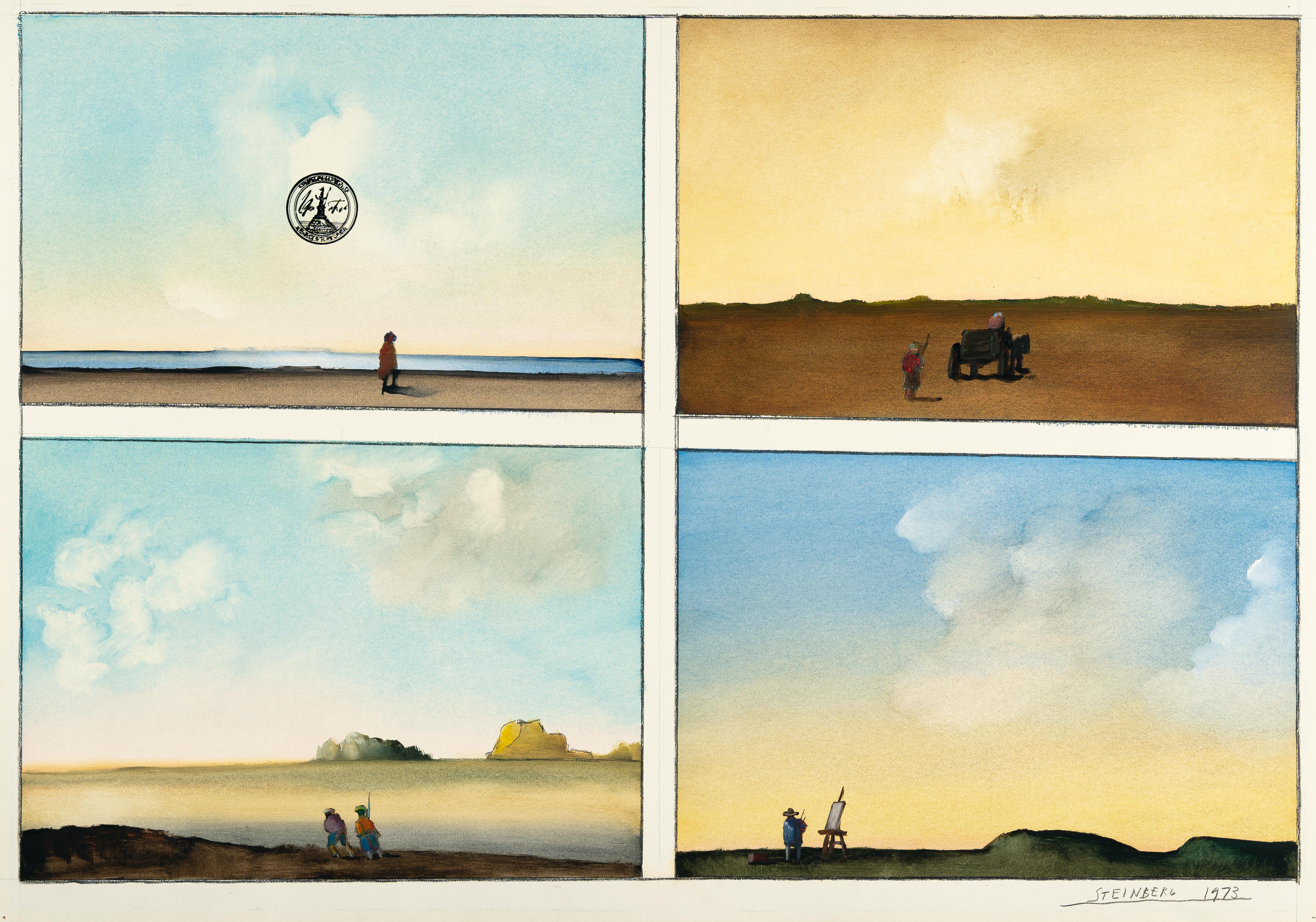 Saul Steinberg - Four Turkish Artists