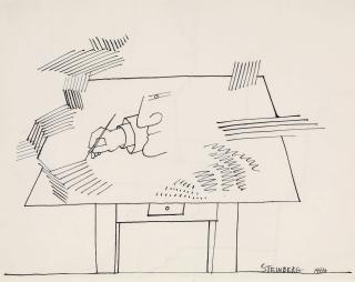 Saul Steinberg - Ink (Drawing Table) II