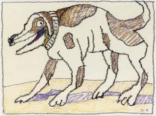 Saul Steinberg - Laughing Dog