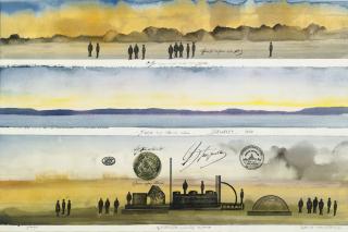 Saul Steinberg - Napeague, The Fish Factory
