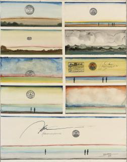 Saul Steinberg - Paysage Notarié I