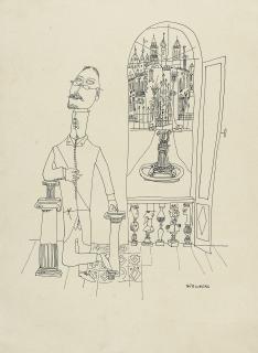 Saul Steinberg - Portrait Of A Man