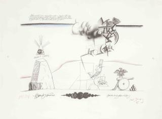 Saul Steinberg - Sam\'s Art, from New York International