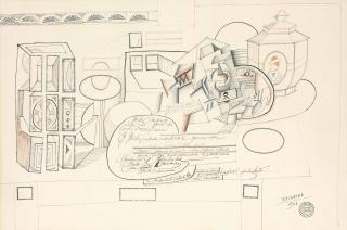 Saul Steinberg - Still Life With Rubber Stamp
