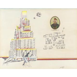 Saul Steinberg - The Ahmet Apartments (#64)