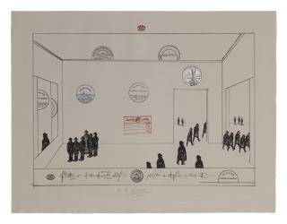 Saul Steinberg - The Museum (Sparks 2)