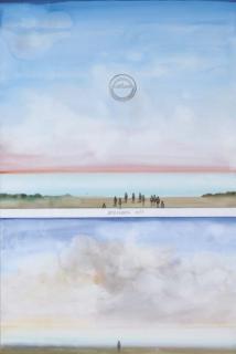 Saul Steinberg - Two Eastern Sunsets