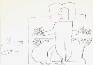 Saul Steinberg - Untitled; and two companion drawings