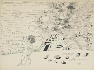 Saul Steinberg - Walking Ladies