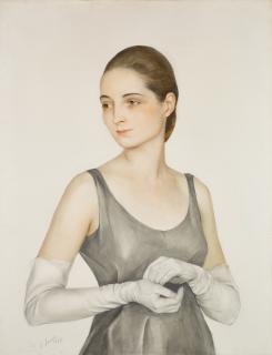 Savely Abramovich Sorine - Lady in White Gloves
