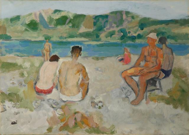Savinio Labò - Bagnanti al fiume