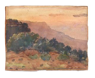 Sawlaram Laxman Haldankar - Untitled (Landscape From Panhala Fort,Kolhapur)