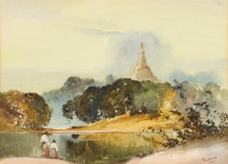 Saya Saung - Visiting the Pagoda