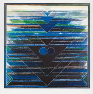 Sayed Haider Raza - Untitled (Blue)