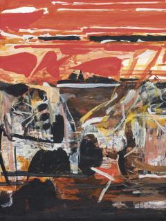 Sayed Haider Raza - Untitled (Red); Untitled (White And Yellow); Untitled (Green)